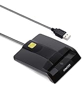 Saicoo DOD Military USB Common Access CAC Smart Card Reader, Compatible with Mac OS, Win (Horizon...