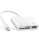 USB C to Micro SD TF Memory Card Reader, Compatible with iPad Pro, MacBook Pro/Air, Chromebook, 3...