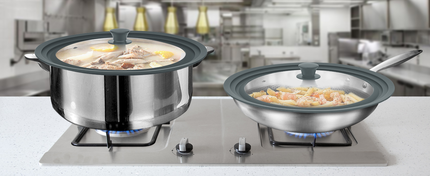 Silicone pot lid