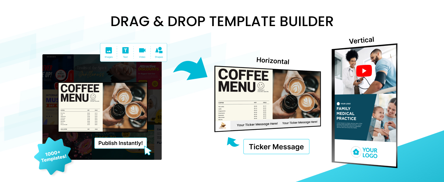 Digital Signage Stick, signage player, EZ ad, media player 4k, signage, optsign