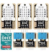Lonely Binary 6pcs DHT22 DHT11 Gold Edition Digital Temperature Humidity Sensor Set AM2302 Weathe...