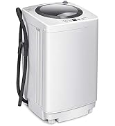 ARLIME 1.2 Cu.ft Portable Washing Machine Full-Automatic,8 lbs Capacity Laundry Machine W/Drain P...