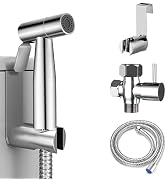 Bidet Sprayer for Toilet, Handheld Bidet Attachment Sprayer Set with Hose | Stainless Steel Durab...