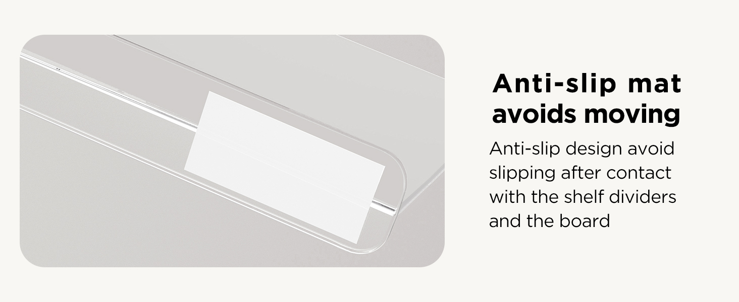 Anti-slip mat avoids moving