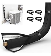 3 Layers HVAC Copper Pipe Insulation Cover,72"x10.2" Weatherproof 600D Oxford AC Pipe for Outside...