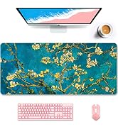Auhoahsil Desk Pad, XXL Large Mouse Pad, Extended Gaming Mousepad, Cute Desk Mat for Women, Big O...