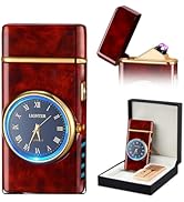 SKRFIRE Electric Lighter Double Arc Plasma Lighter, Rechargeable Lighter with Battery Display Ind...