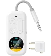 LEZIRLOA Bluetooth Wireless Audio Transmitter/Receiver, Supports 2 AirPods Headphones, Audio Adap...