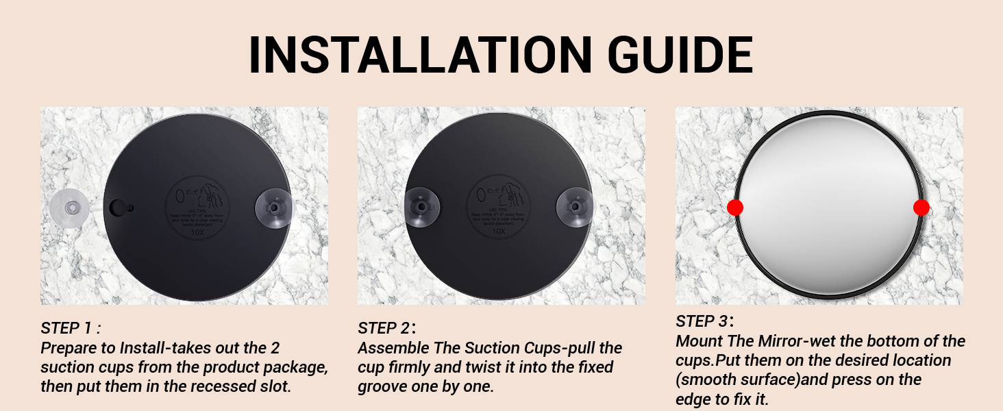 suction cup mirror