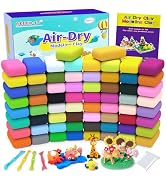 Air Dry Clay 66 Colors, Modeling Clay for Kids, DIY Model Magic Clay, Molding Clay Kit with Sculp...