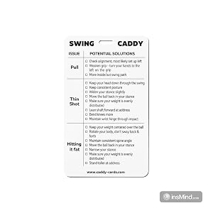 Photo of the back of the Swing Caddy Card