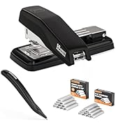 Marsrock Heavy Duty Swing-Arm Swivel Stapler, 50 Sheet Capacity, 2000 Staples and Staple Remover,...