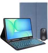 Keyboard Case for Samsung Galaxy Tab S10 Lite/S10 FE/S9 FE 5G 10.9" (Light Blue)