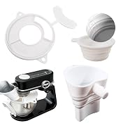 3-in-1 Pouring Shield for KitchenAid Mixer Foldable Silicone Splash Guard for Stand Mixer Fits 4....