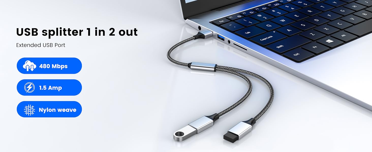 usb splitter 1 in 2 out