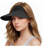 Sukeen Wide Brim Sun Visor Hat for Women,UPF50+ Seamless Sun Hats Lightweight Sports Cap Foldable...