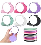 Windspeed 18 Pcs Mini Folding Mirror Round Compact, 2.4 in Small Portable Travel Makeup Mirror Co...