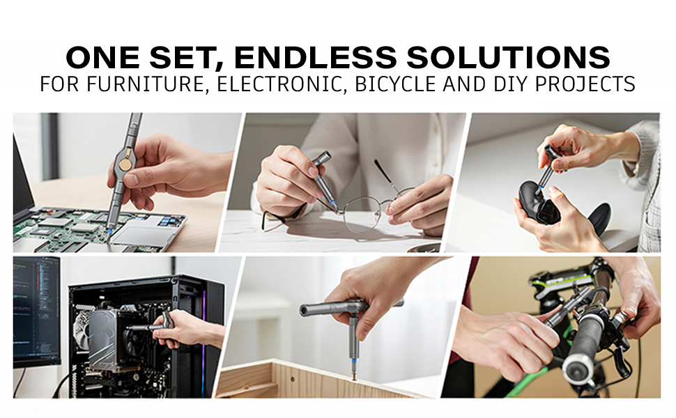 One Set Endless Solutions For Furniture, electronic, bicycle and DIY projects
