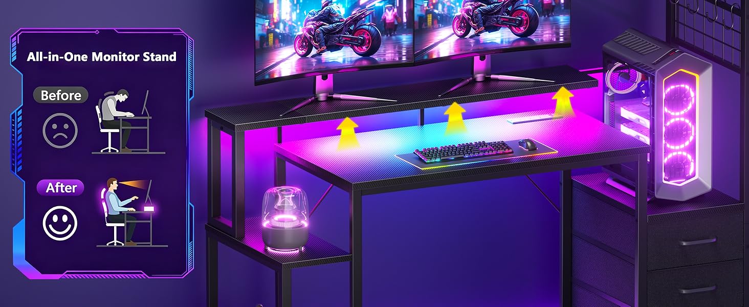 55 inch gaming desk