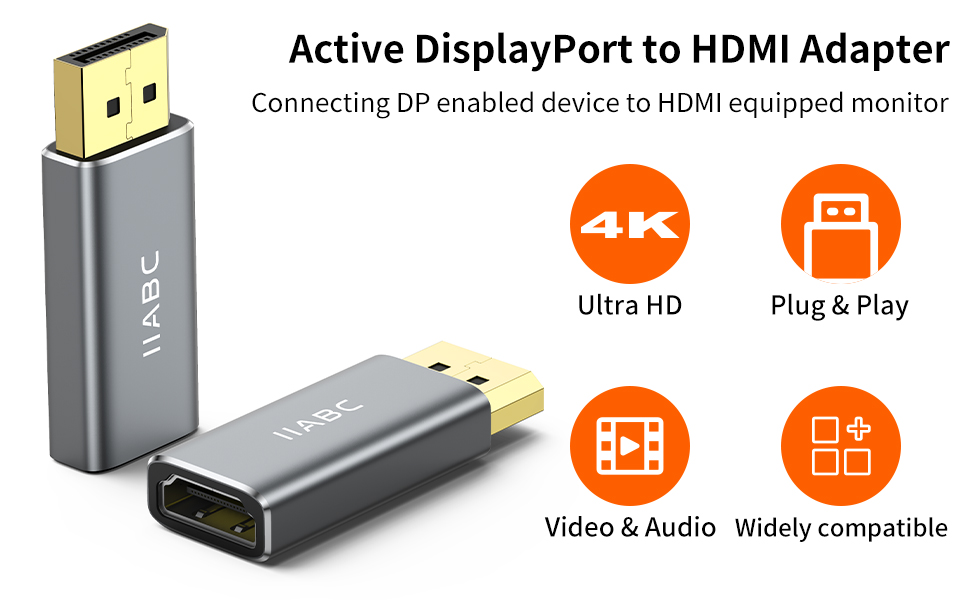 Displayport to HDMI Adapter