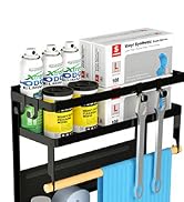 Paper Towel Holder with Shelf, 2-in-1 Magnetic Shelf, Heavy Duty Rustic Paper Towel Holder with 5...