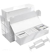 Upgraded Card Storage Box with Removable 5-Compartment,8-Pack Laminated Trading Card Storage Box,...