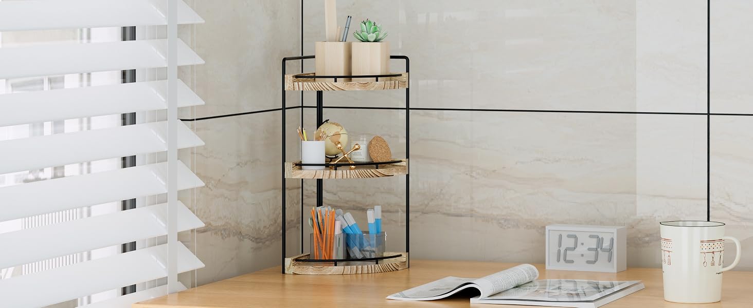 corner bathroom counter organizer