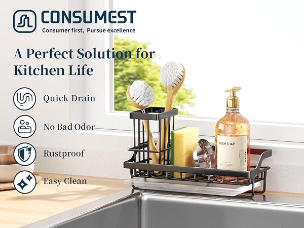 sponge holder for kitchen sink
