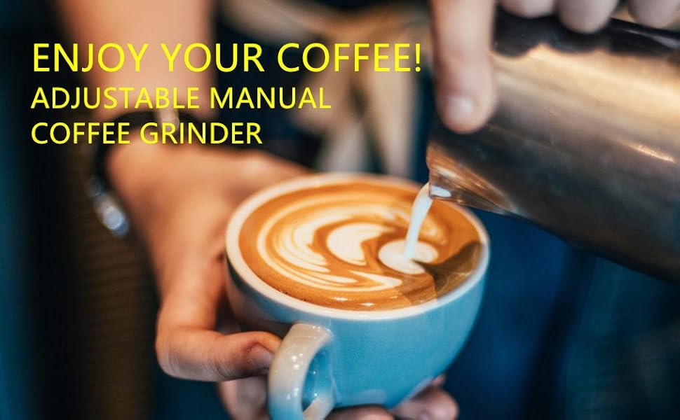 Enjoy your coffee with this espresso manual grinder!