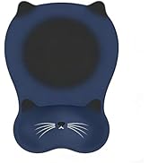 Gel Mouse Pad with Wrist Rest for Mouse Ergonomic Cat Mouse Wrist Rest Non-Slip Silicone Cute Mou...