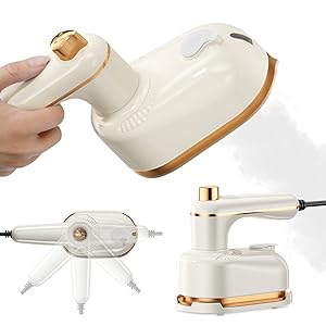 Travel Steamer, Handheld, portable, 180° Swivel Handle, MIini, 2-in-1, 1000W, 10S Fast Heat-Up