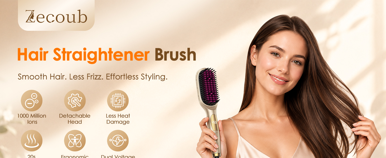 Hair Straightener Brush