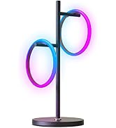 Brightech Saturn Modern Color Changing Table Lamp - Desk Tree LED Lamp Perfect for Living Room De...