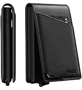 VULKIT Minimalist Wallet for Men Pop Up Credit Card Holder Slim Bifold Wallets RFID Blocking Magn...