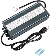 24V 100W LED Power Supply, IP67 Waterproof LED Driver, AC 90-265V to DC 24V 4.16A Converter with ...