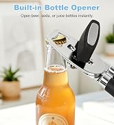 EEKEDO Can Opener Manual, Heavy Duty Stainless Steel Can Opener and Bottle Opener with Magnet, Mu...
