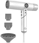 AIKO PRO Salon Ionic Hair Dryer, 1800W High-Speed Foldable Travel Blow Dryer, Brushless Motor for...
