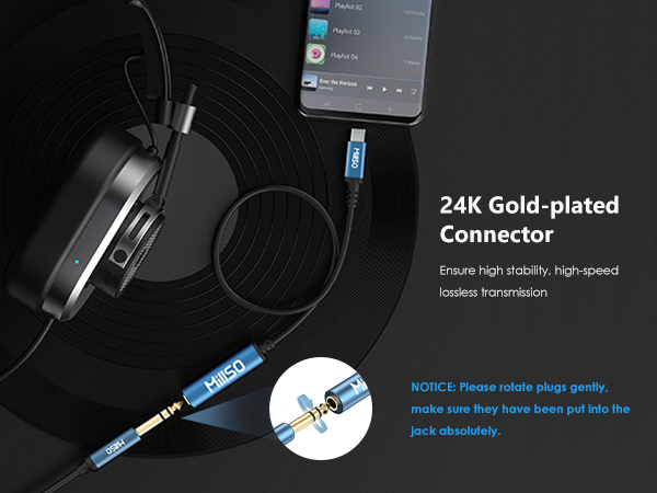 USB C to 1/4 headphone adapter