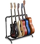 AW 5 Guitar Stand Multiple Guitars Rack Foldable Holder Universal Organizer | Fits Bass, Electric...