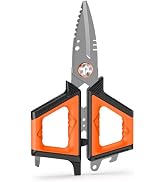 pullther fishing 6.2" Fishing Scissors for Braided Line, Stainless Steel Fishing Line Cutter with...