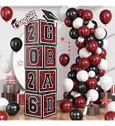 2026 Graduation Decorations, 4Pcs Graduation Boxes, So Proud of You and Class of 2026 Grad Balloo...