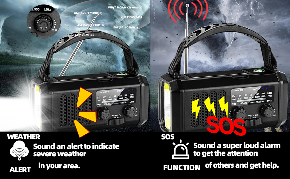battery powered radio emergency