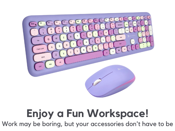 purple keyboard and mouse combo