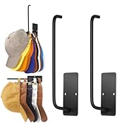 ZGELIN 2 Pieces Hat Racks for Baseball Caps,Stainless Steel Hat Organizer for Baseball Cap,Hat Ho...