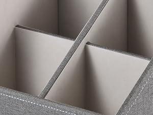 Square Tissue Box Cover with Storage Tray
