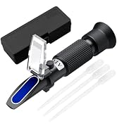 Proster Wine Refractometer 0-40% Brix ATC for Grape/Juice Predicts Alcohol | 0-40% Brix for Grape...