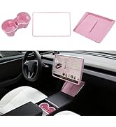 TOPABYTE 3PCS Center Console Accessories for Tesla New Model Y Juniper 2025 Model 3 Highland 2024...