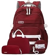 YJMKOI Kids Backpack Set for Girls Middle-School Elementary Bookbags Aesthetic Backpack for Teen ...