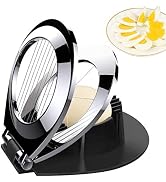 Egg Slicer, BIBURY Egg Slicer for Hard Boiled Eggs, Egg Cutter Heavy Duty for Strawberry Fruit Ga...