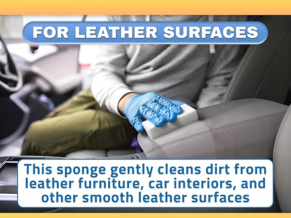 Water-activated melamine eraser sponge compresses, rebounds and lasts 3-5 cleaning uses